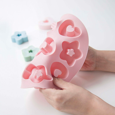 3D lille-südame silikoonseebivorm DIY käsitsi valmistatud seebitarretispudingivorm köögi küpsetussilikoonvormid