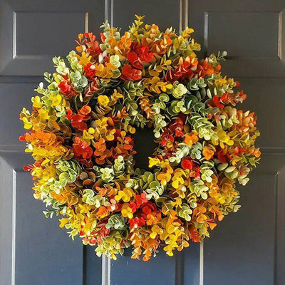 Kalėdinis rotango vainikas Pušis Natūralios šakos Uogos ir kankorėžiai Kalėdų vainiko reikmenys Namų durų apdaila Naujiesiems metams