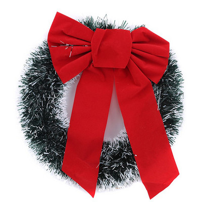 Kalėdinis rotango vainikas Pušis Natūralios šakos Uogos ir kankorėžiai Kalėdų vainiko reikmenys Namų durų apdaila Naujiesiems metams