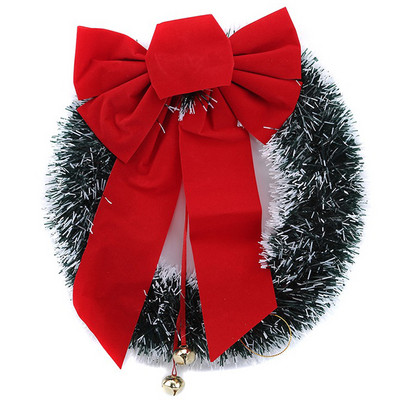 Kalėdinis rotango vainikas Pušis Natūralios šakos Uogos ir kankorėžiai Kalėdų vainiko reikmenys Namų durų apdaila Naujiesiems metams