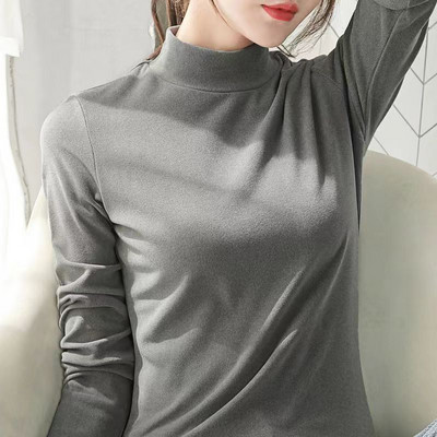 Bluza casual dama - cu guler inalt