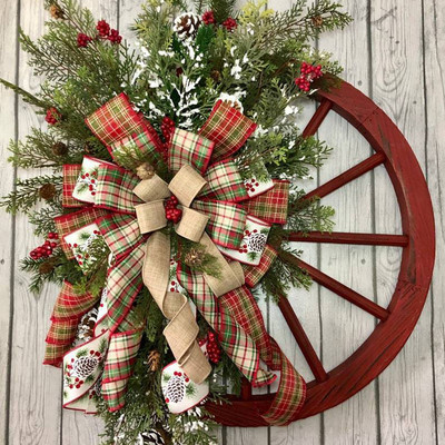 Christmas Wreath With Christmas Pine Cone Pine Needle Merry Christmas Garlands Decorations Ornaments Noel New Year 2023 Navidad