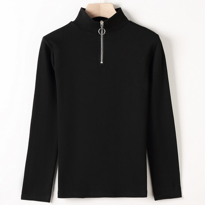 Ženska bluza - s visokom kragnom i patentnim zatvaračem