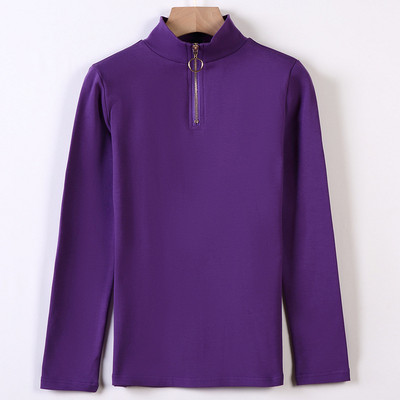 Ženska bluza - s visokom kragnom i patentnim zatvaračem