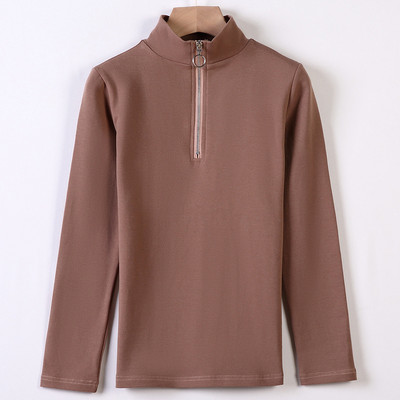 Ženska bluza - s visokom kragnom i patentnim zatvaračem