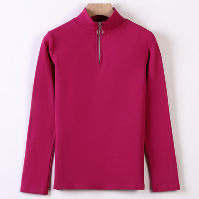 Ženska bluza - s visokom kragnom i patentnim zatvaračem