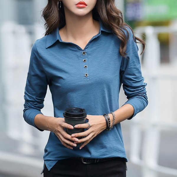 Bluza de dama - cu guler si nasturi clasici