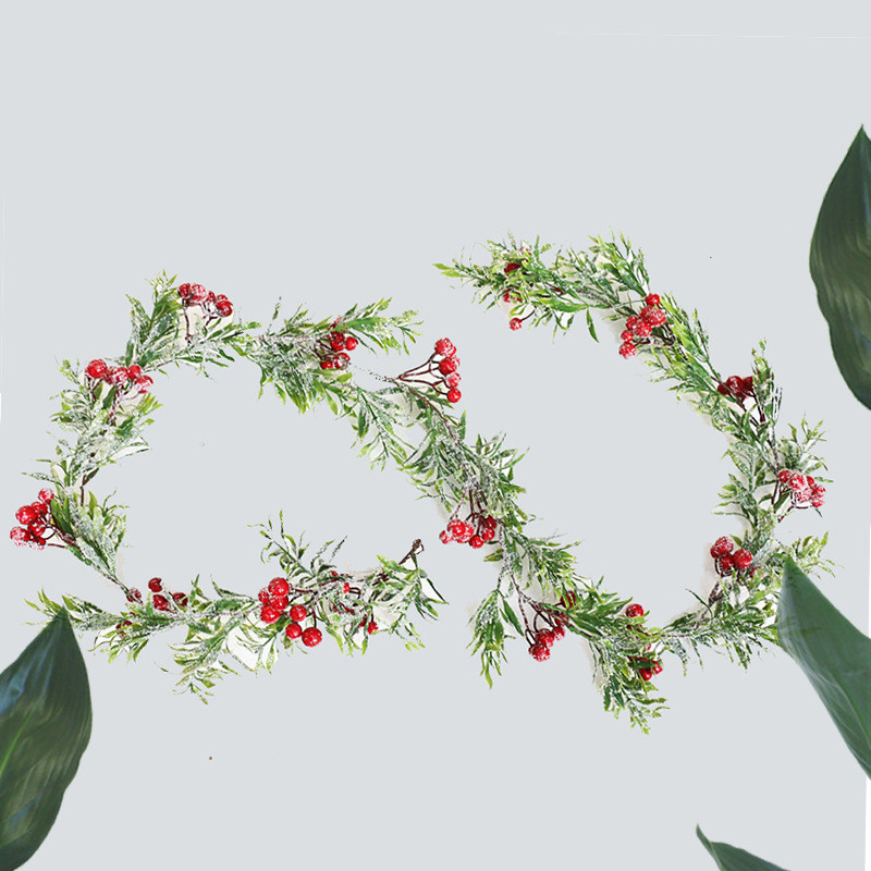 Χριστουγεννιάτικο στεφάνι 160 εκατοστών Διακοσμητικό χριστουγεννιάτικο στεφάνι Rattan DIY στολίδια χριστουγεννιάτικου δέντρου Γιρλάντα Πράσινα κλαδιά δέντρου Προμήθειες Χριστουγεννιάτικου πάρτι Διακόσμηση σπιτιού
