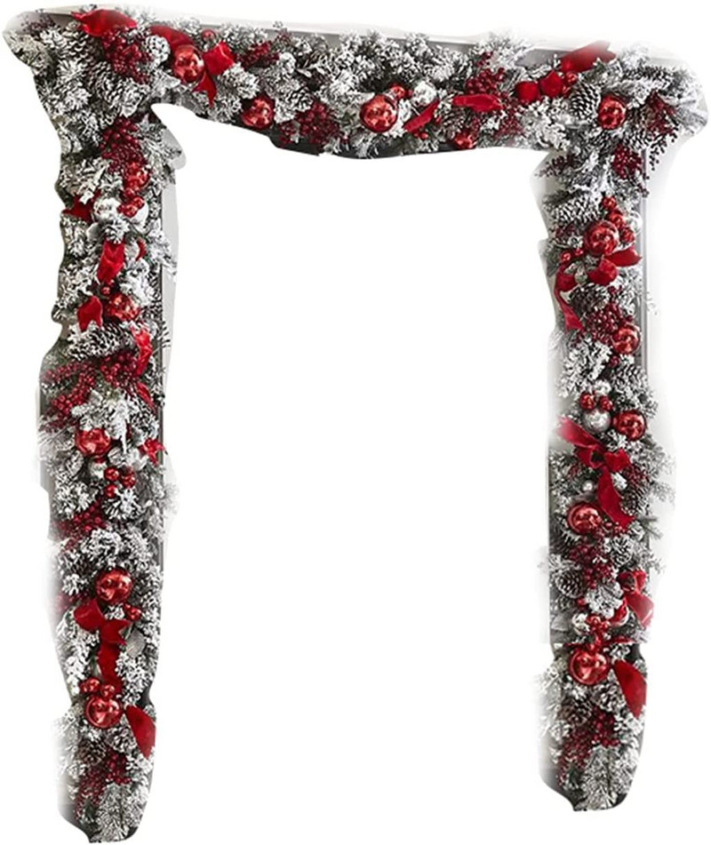 Χριστουγεννιάτικο στεφάνι εξωτερικού χώρου 2023 Πρωτοχρονιά Διακόσμηση Χριστουγεννιάτικων πινακίδων Σπίτι Κήπος Γραφείο Βεράντα Μπροστινή πόρτα Κρεμαστά γιρλάντα Μεγάλη