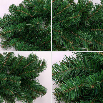 Χριστουγεννιάτικο στεφάνι 1,8m Πράσινο ρατάν Τεχνητό Χριστουγεννιάτικο πάρτι Χριστουγεννιάτικο Δέντρο Rattan Πανό Κρεμαστό στολίδι Χριστουγεννιάτικη διακόσμηση