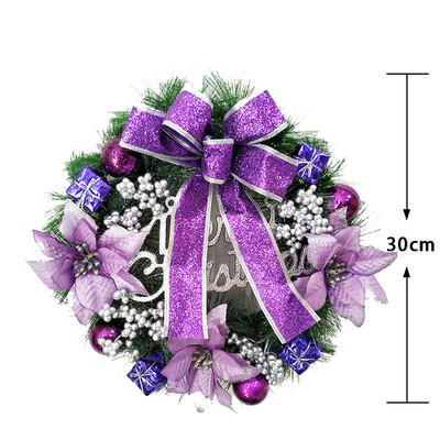 Baltās hortenzijas zaļās lapas Eikalipta vītnes mājas dekors Mākslīgo ziedu vainags kāzu dekorēšanai Ziemassvētku rotājums