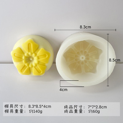 DIY, flori rotunde, săpun lucrat manual, mucegai din silicon, fabricarea săpunului, tavă de gheață, rășină pentru copt, lumânări, cadouri, furnituri pentru artizanat, decorațiuni pentru acasă