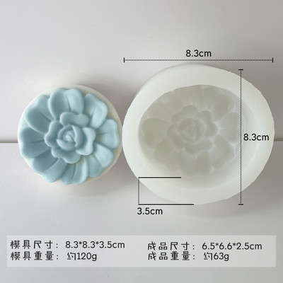 DIY, flori rotunde, săpun lucrat manual, mucegai din silicon, fabricarea săpunului, tavă de gheață, rășină pentru copt, lumânări, cadouri, furnituri pentru artizanat, decorațiuni pentru acasă