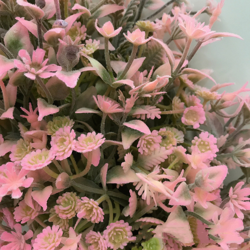 45 cm kunstlik Babysbreath pärg pulmade kaunistamiseks kodupeo meisterdamise seinale riputatav esiukse kaunistus