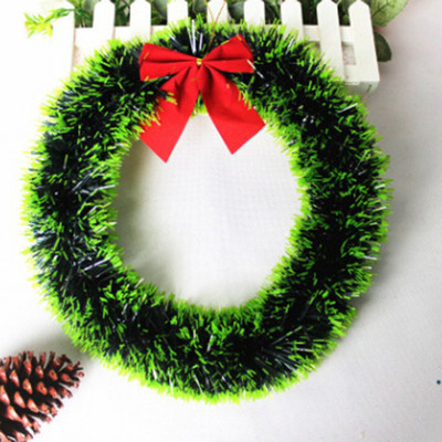 Coroană de Crăciun, frunze de eucalipt, verde artificială