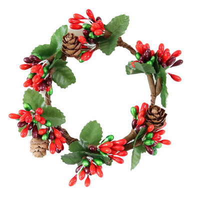 Coroană de Crăciun, frunze de eucalipt, verde artificială