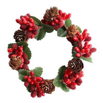 Coroană de Crăciun, frunze de eucalipt, verde artificială