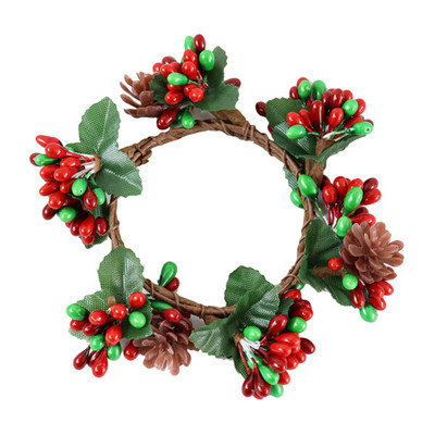 Coroană de Crăciun, frunze de eucalipt, verde artificială