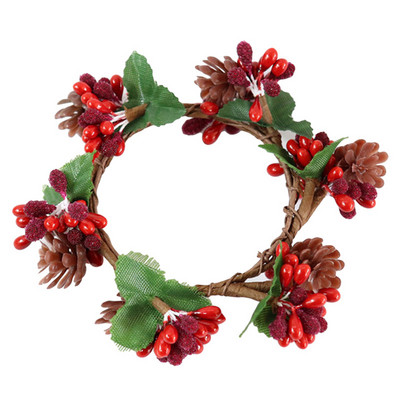 Coroană de Crăciun, frunze de eucalipt, verde artificială