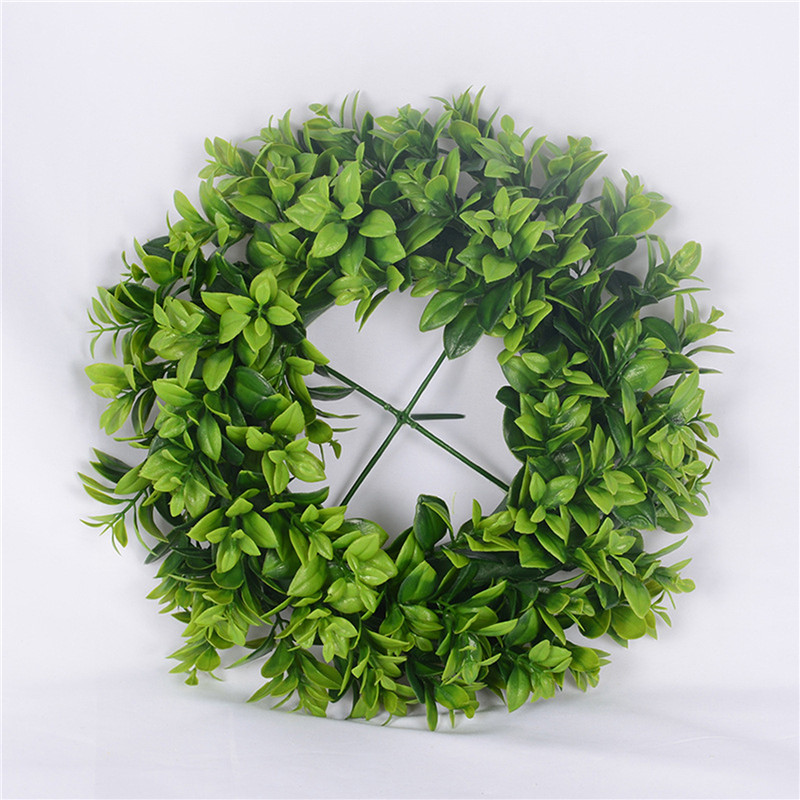 Coroană de Crăciun, frunze de eucalipt, verde artificială