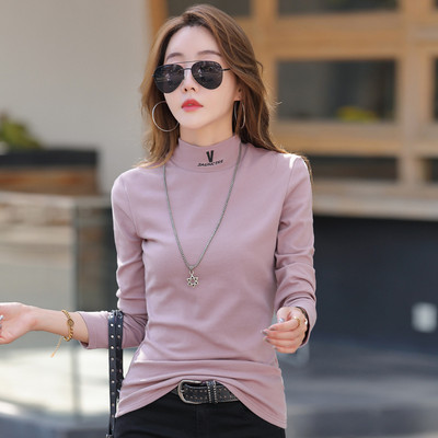 Bluză casual de damă cu guler polo și broderie