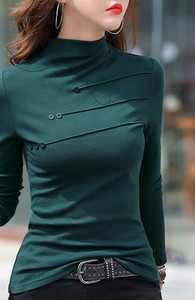 Γυναικεία casual μπλούζα - με κουμπιά