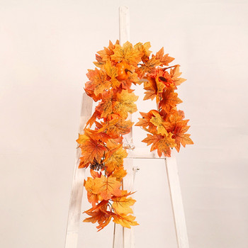 Φθινοπωρινή γιρλάντα σφενδάμου 3,3 ποδών/κομμάτι τεχνητό φθινοπωρινό φύλλωμα γιρλάντα κολοκύθας ηλίανθος φθινοπωρινή διακόσμηση για γαμήλιο πάρτι στο σπίτι