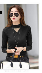 Bluză de damă modernă cu mâneci lungi și guler polo