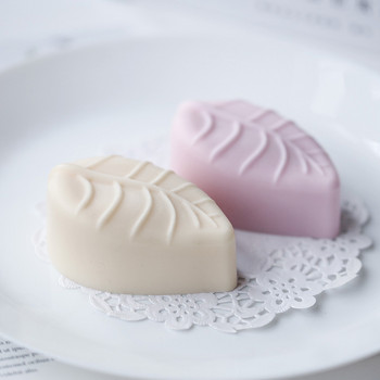 Силиконова форма за сапун с форма на листа с 6 кухини Направи си сам ръчно изработени форми за правене на сапунени свещи Форма за печене на мус за торта Шоколадови бисквити Форма за печене