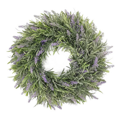 Nouă coroană de lavandă, frunze verzi artificiale, pandantive pentru casă, ornamente agățate pentru decorarea petrecerii de nuntă pentru ușa din față