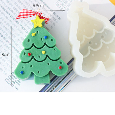 Lumânare fulg de zăpadă de Crăciun Mucegai din silicon Pom de Crăciun Ceară de soia Parfumată Tencuială Săpun Naștere Nuntă Artizanat pentru acasă Decor ciocolată