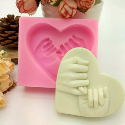3D Love Heart Shaped Silicone Mould DIY Cake Candle Mould Socolate Fondant Sugar Tool Κατασκευή κεριών DIY