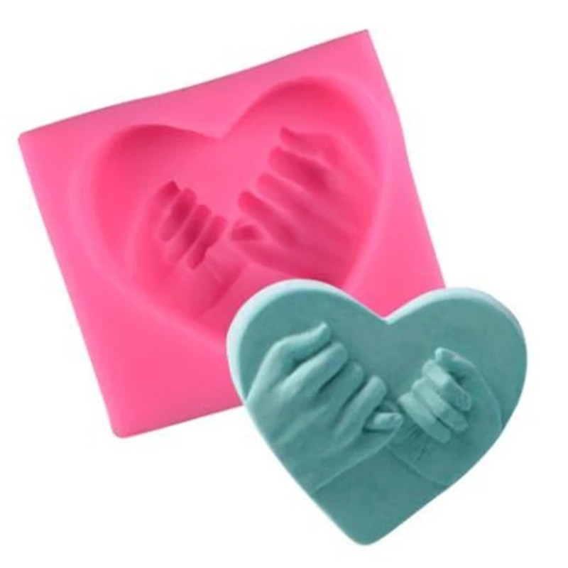 3D mīlestības sirds formas silikona ziepju veidne DIY kūka svece šokolādes veidne fondant cukura rīks DIY sveču izgatavošana