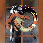 2022 New Halloween Pmupkin Door Hanging Wreath Wreath Hhaunted House Decoration Halloween Decorations Home Indoor Нова година