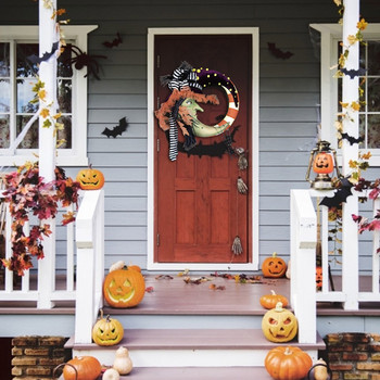 2022 New Halloween Pmupkin Door Hanging Wreath Wreath Hhaunted House Decoration Halloween Decorations Home Indoor Нова година