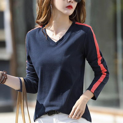 Bluză elegantă pentru femei, model curat, cu decolteu în V