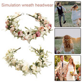 Bohemian Flower Crowns Κοσμήματα Γάμου Hairbands Tiaras Beach Floral Garland Στέφανα Γάμου New Flower Headband