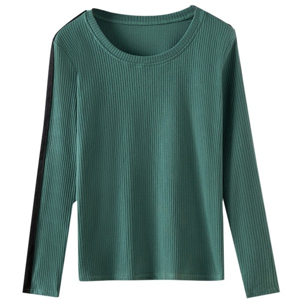 Bluză de damă în dungi cu mânecă lungă