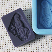 Mold pentru săpun din silicon Fată Lady cu meșteșuguri artistice în formă de floare Mold pentru săpun Artizanat manual pentru fabricarea săpunului