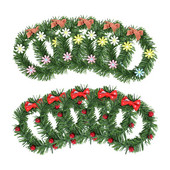 5τμχ 10cm Χριστουγεννιάτικα στεφάνια Διακοσμητικά Τεχνητό Χριστουγεννιάτικο Δέντρο Κρεμαστό Στολίδι για Διακοσμητικά Κάρτας Διακοσμητικά