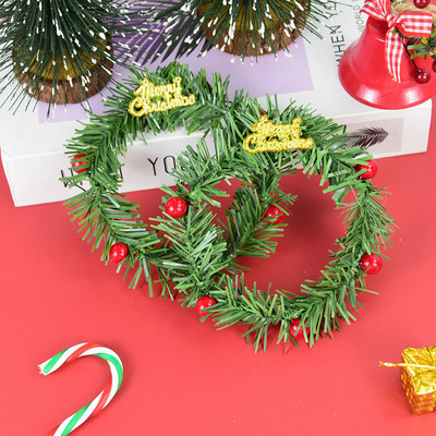 5τμχ 10cm Χριστουγεννιάτικα στεφάνια Διακοσμητικά Τεχνητό Χριστουγεννιάτικο Δέντρο Κρεμαστό Στολίδι για Διακοσμητικά Κάρτας Διακοσμητικά