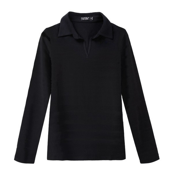 Terava kaelusega ja pikkade varrukatega naiste pluus, uus mudel