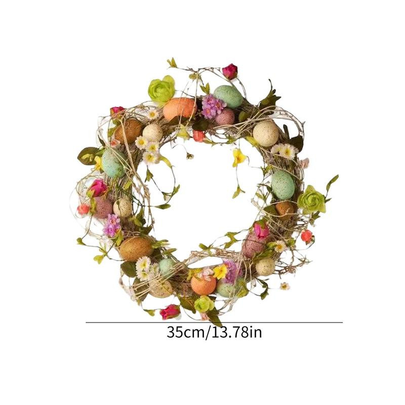 Lieldienu zaķa vītnes durvju sienas rotājumi Priecīgu Lieldienu ballītes vainagu rotājums 2023. gada jaunais radošais festivāls, vītnes dekors