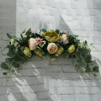 Τεχνητό λουλούδι στεφάνι πόρτας κατώφλι Γιρλάντα Σπίτι Γάμος Διακόσμηση τοίχου Στεφάνια & γιρλάντες Διακόσμηση με τεχνητά λουλούδια