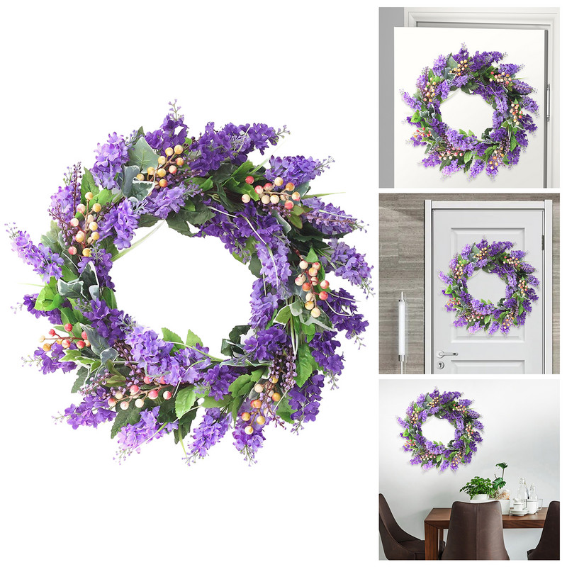 40 cm kunstlik pojengi pärg hooajaline värviline roosa oranž pojeng pärjad aknaseinale, pühade pulmadekoratsiooni riputamiseks