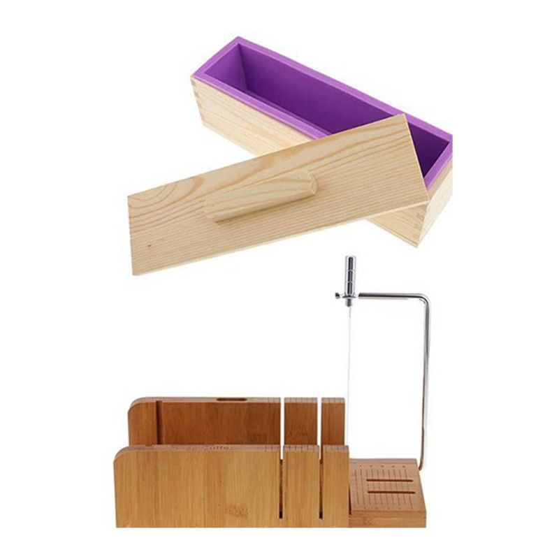 Daugiafunkcinė reguliuojama medinė muilo forma Rankų darbo kepalų pjaustyklės formų rinkinys vielos pjaustyklė, skirta kepalų pyrago muilo sūriui gaminti „pasidaryk pats“ 449E