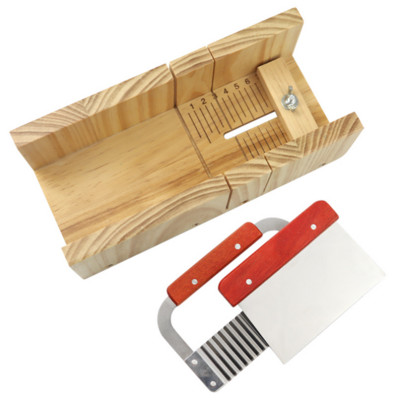 Резачка за сапун за комплекти за правене на сапун Неръждаема стомана с дървена дръжка Трион Нож за рязане Направи си сам Ръчно изработени инструменти за сапун Резачка за сапун