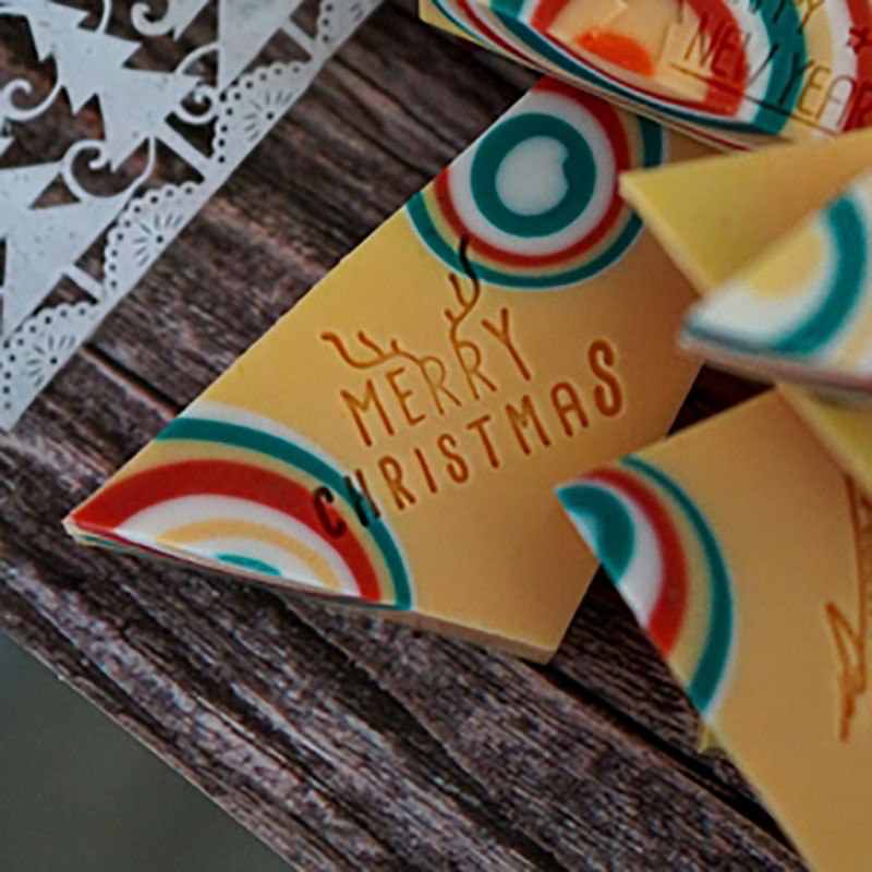 Linksmų Kalėdų ir linksmų švenčių Anglų raidžių akrilo muilo antspaudai Rankų darbo muilo gamybos reikmenų rinkiniai