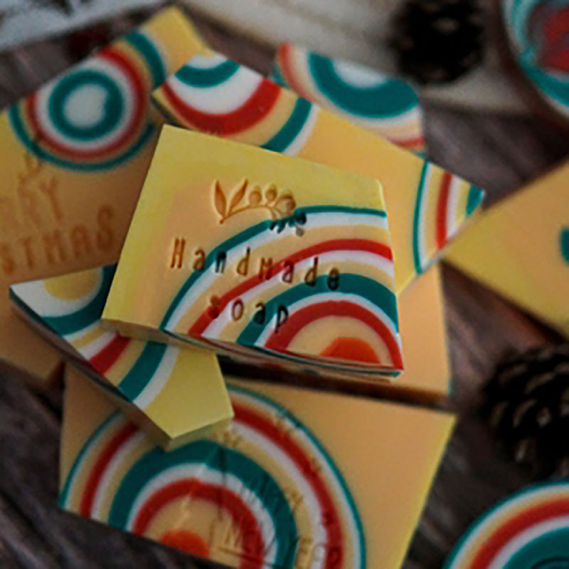 Linksmų Kalėdų ir linksmų švenčių Anglų raidžių akrilo muilo antspaudai Rankų darbo muilo gamybos reikmenų rinkiniai