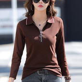 Kaelusega vabaaja naiste pluus - mitut värvi